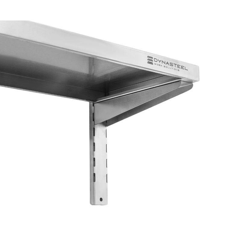 Etagère Murale en Inox sur Crémaillères - L 1200 x P 300 mm-3