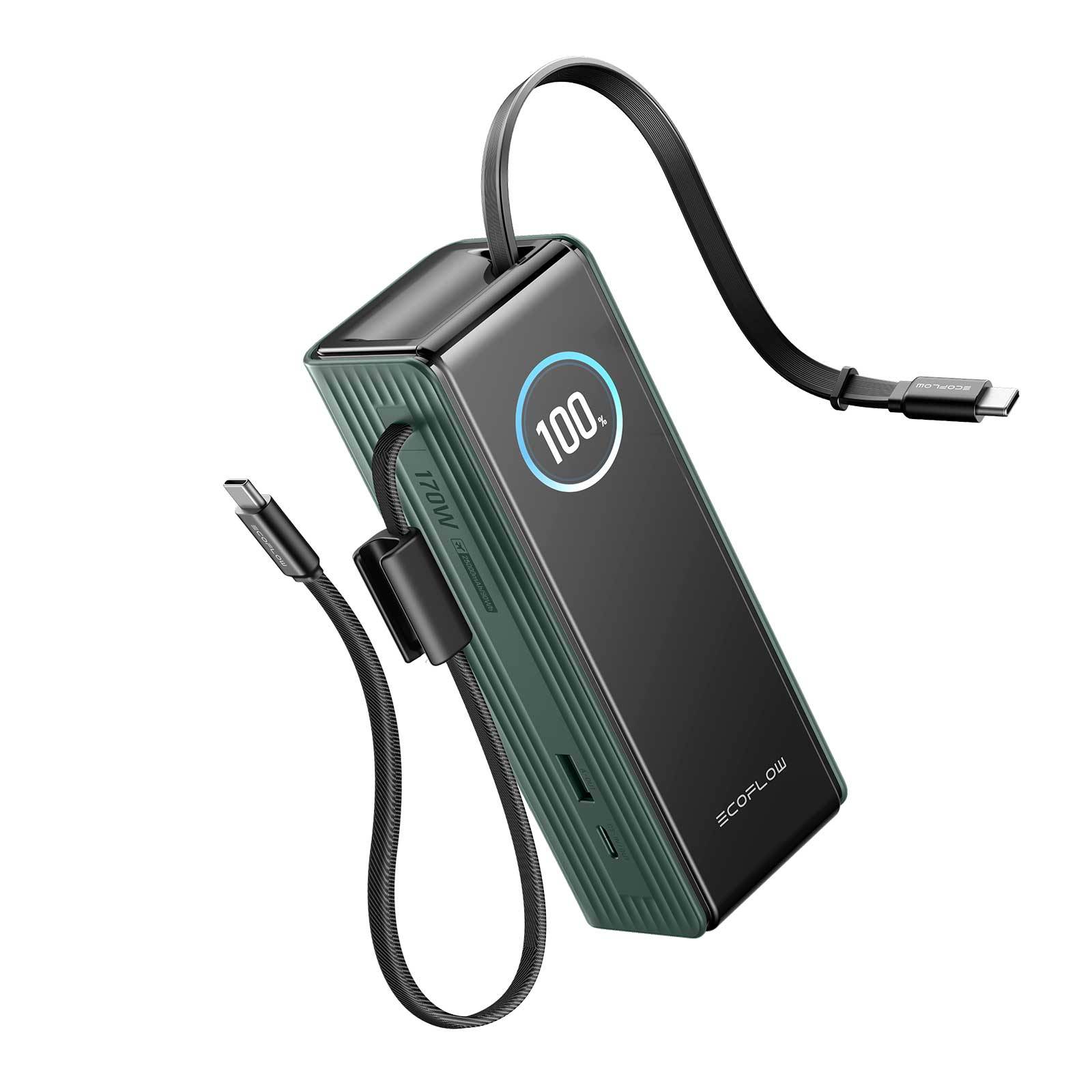 EcoFlow RAPID Power Bank 25K - 170W, câbles intégrés, écran intelligent-3