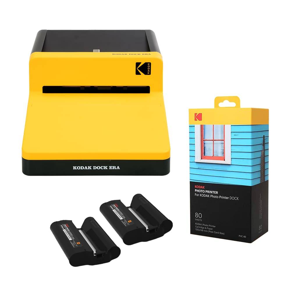 Kodak Imprimante Photo D600 - Impression 4x6 via Bluetooth, Compatible iOS/Android, Technologie 4Pass, Cartouche Tout-E-0