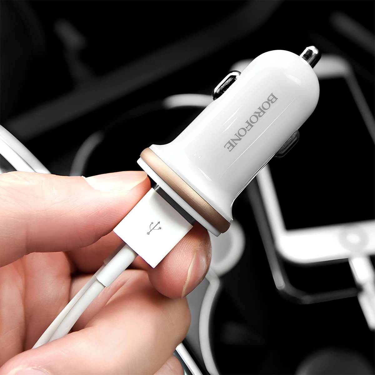 Chargeur de Voiture rapide avec 2 ports USB 5V/2.1A-3