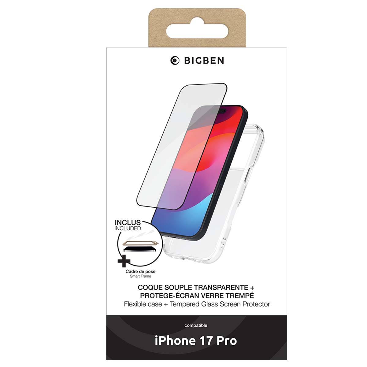 Pack 2 en 1 Coque et Verre Trempé iPhone 17 Pro Antichoc Ultra Souple-3