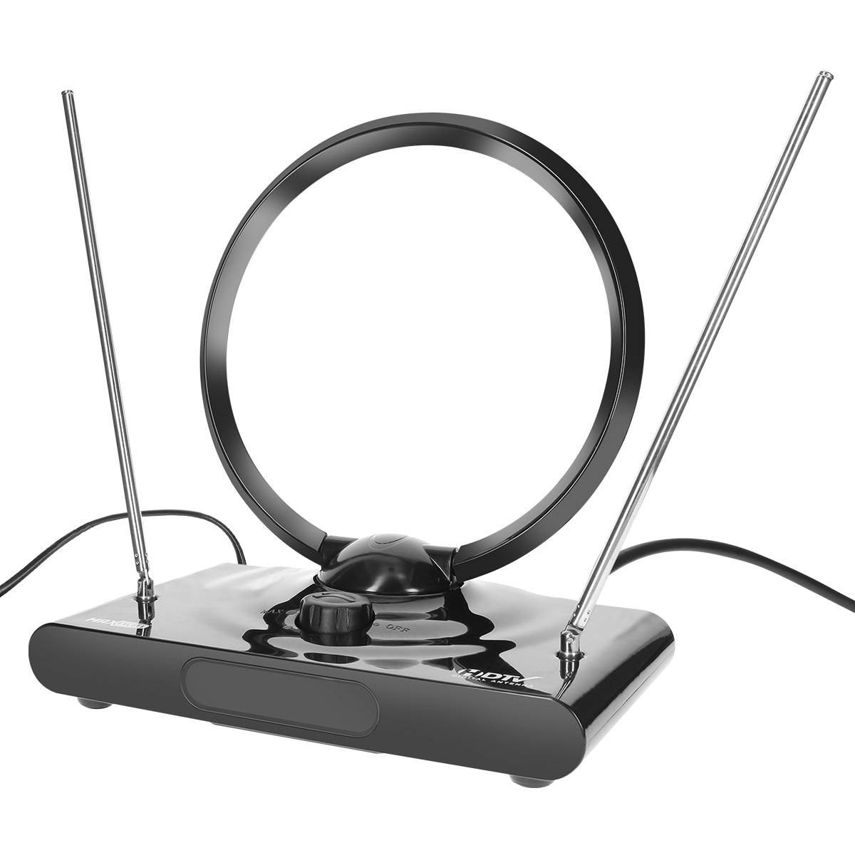 Antenne TV Ronde Numérique HDTV 38 dBi Réception TNT / DVB-T Ultra Puissante-0