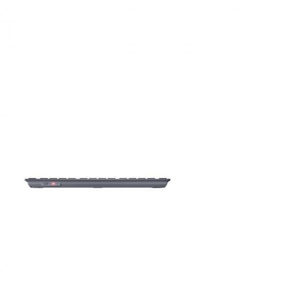 CHERRY KW 7100 MINI BT, Sans fil, Bluetooth, Commutateur de touche « ciseaux », AZERTY, Bleu-3
