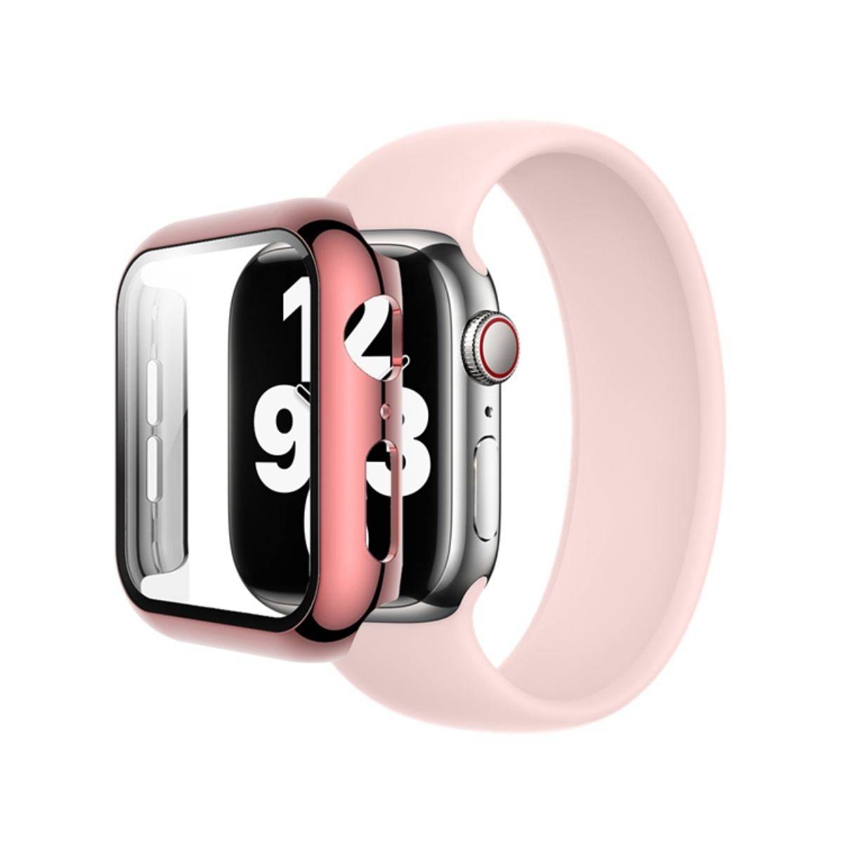 Coque pour Apple Watch 38mm Protection Intégrale avec Verre Trempé-0