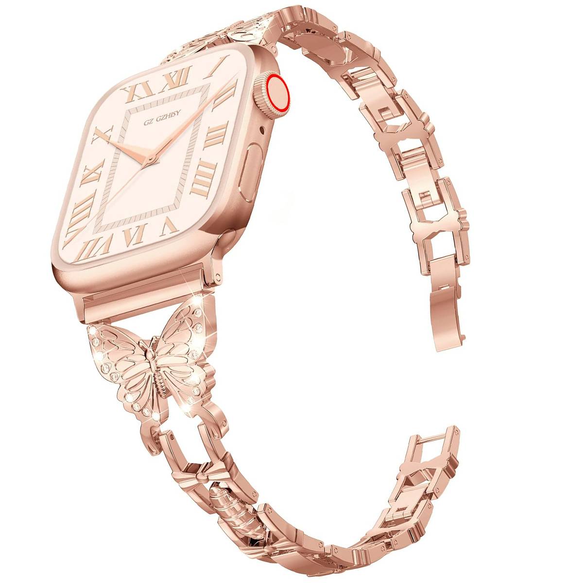 Bracelet pour Apple Watch 38/40/41mm en acier inoxydable Butterfly-0