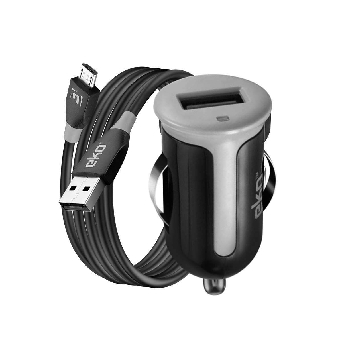 Pack Chargeur Allume Cigare 1A avec Câble Micro-USB 1m-0