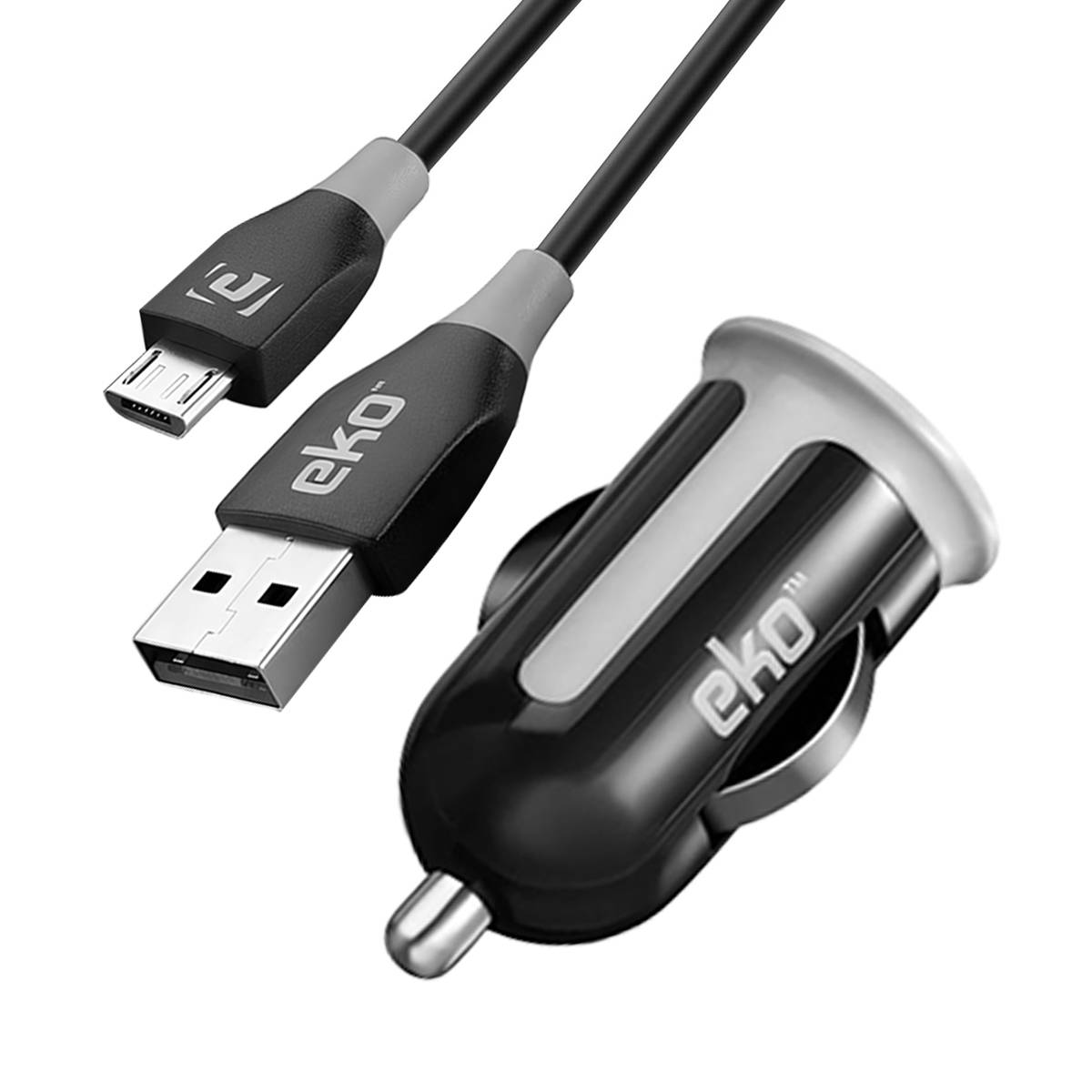 Pack Chargeur Allume Cigare 1A avec Câble Micro-USB 1m-2