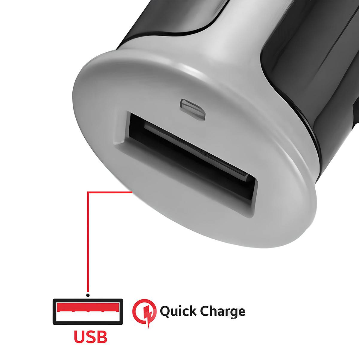 Pack Chargeur Allume Cigare 1A avec Câble Micro-USB 1m-3