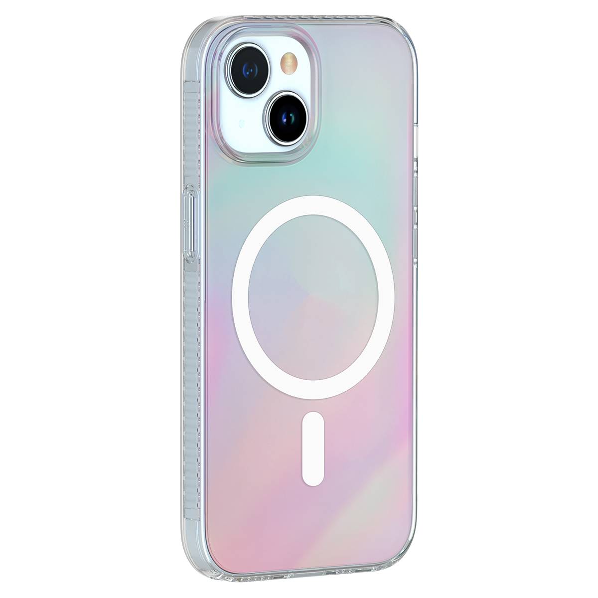 Coque Compatible MagSafe Hybride aux Reflets Holographiques pour iPhone 15 Plus-1