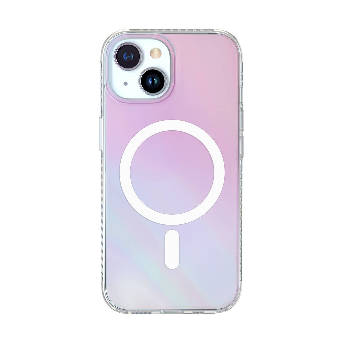 Coque Compatible MagSafe Hybride aux Reflets Holographiques pour iPhone 15 Plus-0