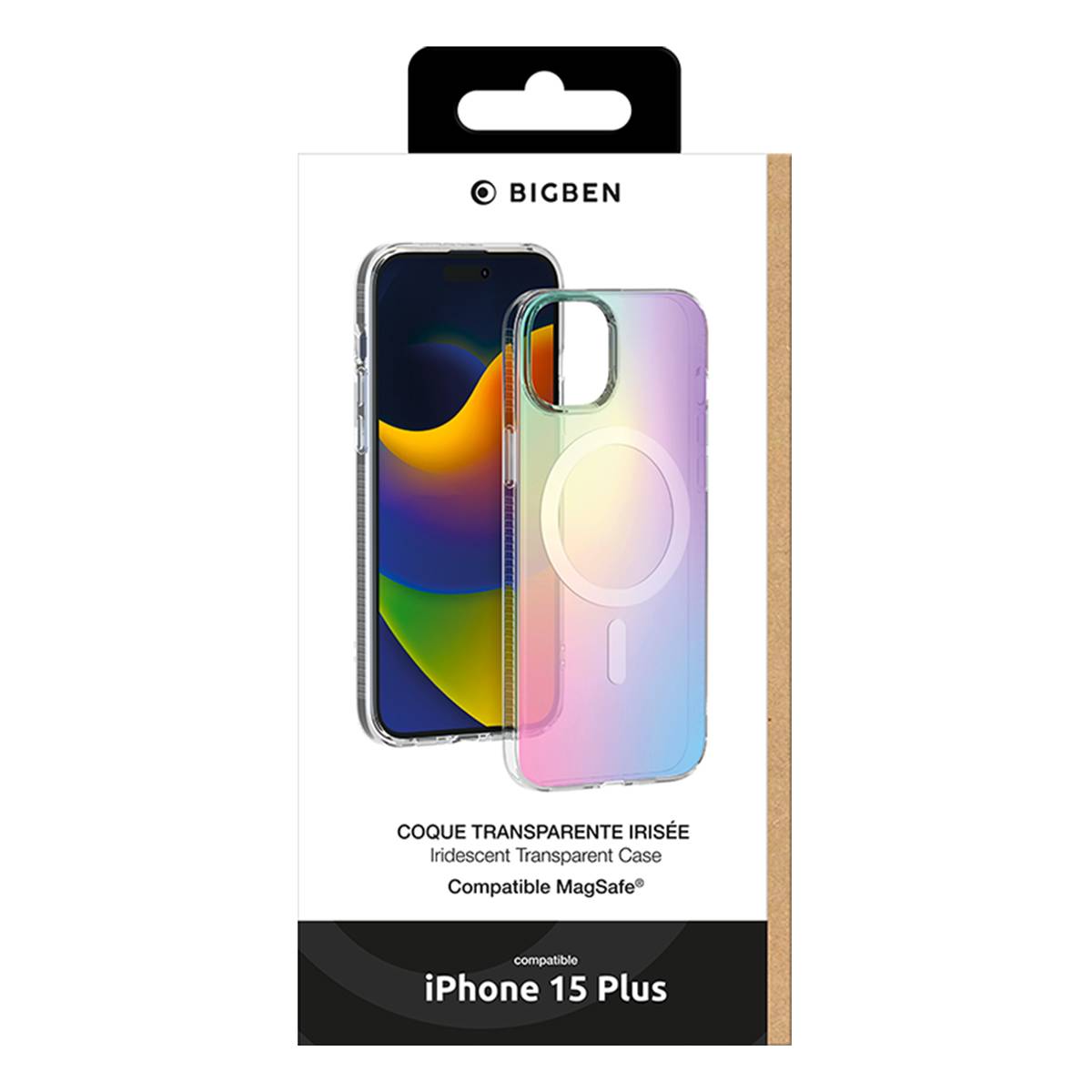 Coque Compatible MagSafe Hybride aux Reflets Holographiques pour iPhone 15 Plus-4
