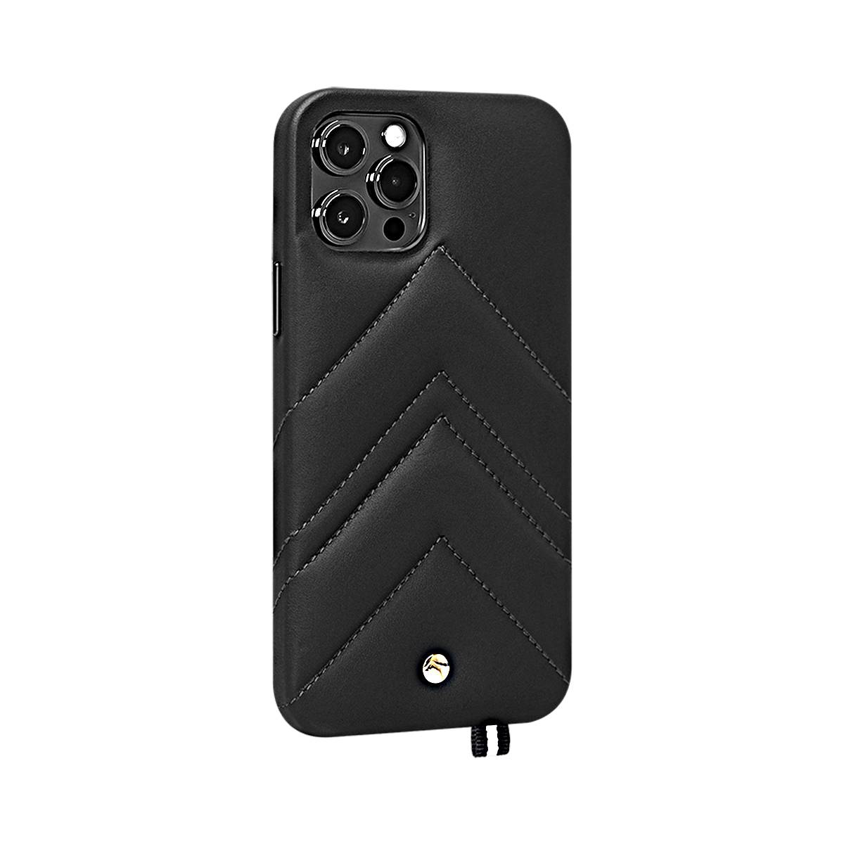 Coque pour iPhone 12 / 12 Pro en Cuir Louvre-1