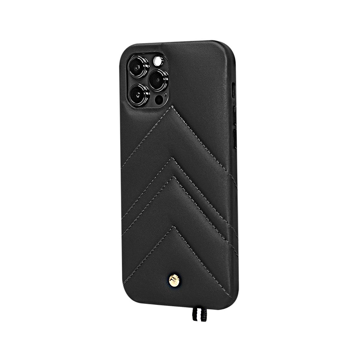 Coque pour iPhone 12 / 12 Pro en Cuir Louvre-3