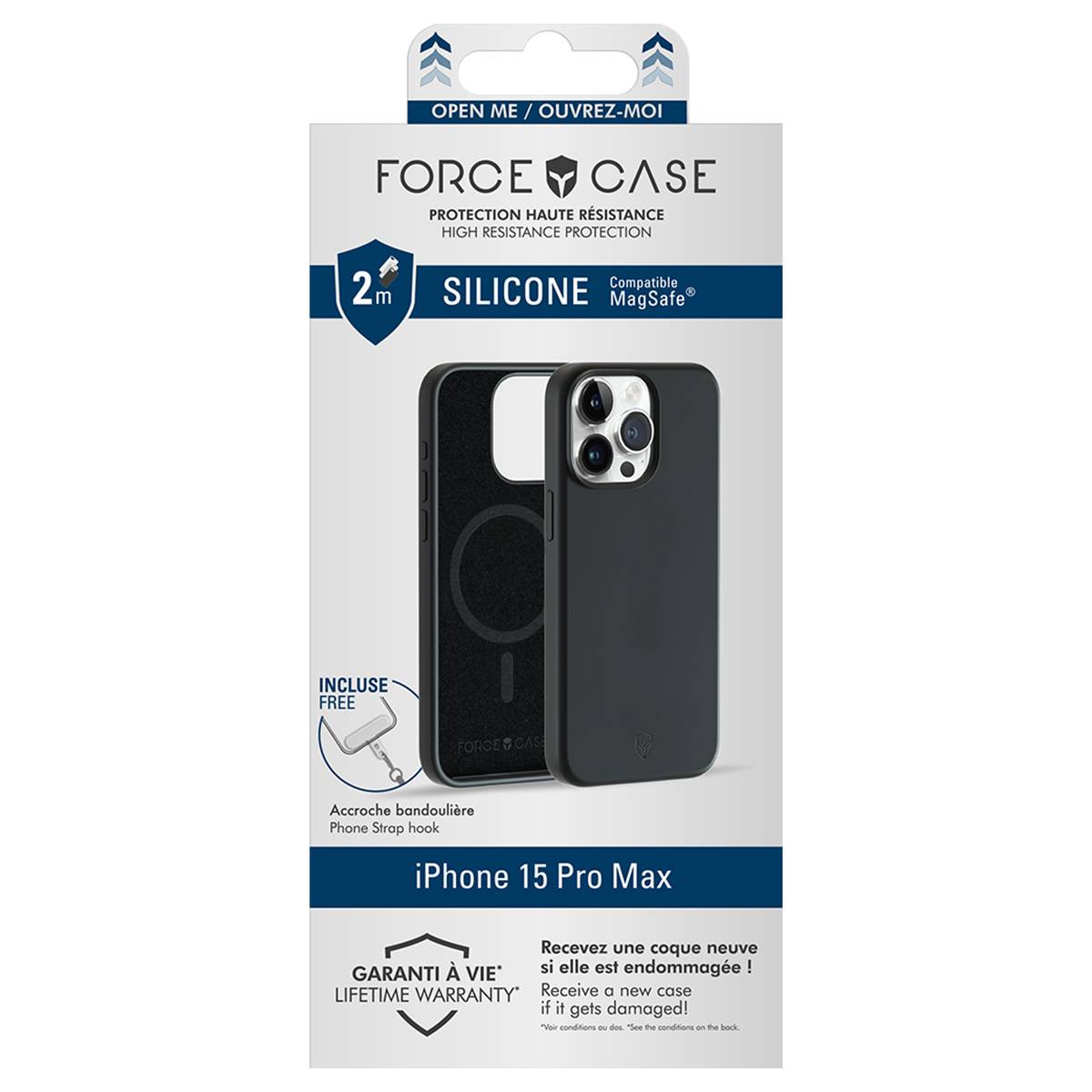 Coque Renforcée Silicone Compatible MagSafe pour iPhone 15 Pro Max-4