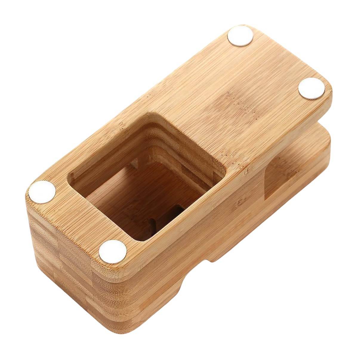 Socle de Chargement pour Apple Watch et iPhone 2 en 1 en Bambou-2