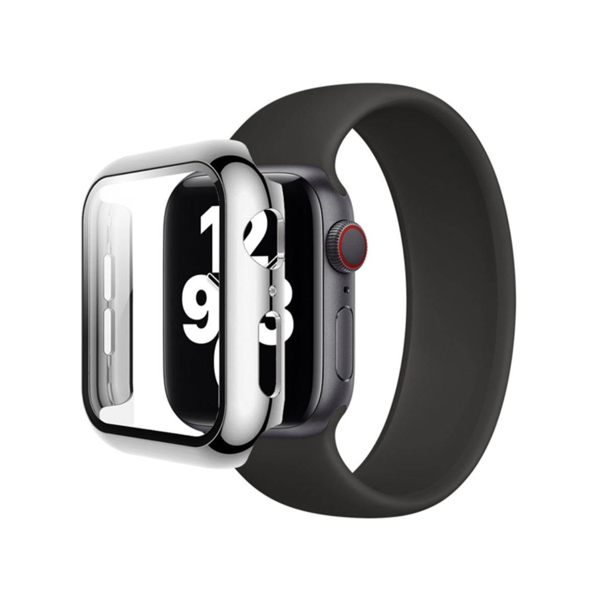 Coque pour Apple Watch 38mm Protection Intégrale avec Verre Trempé-0