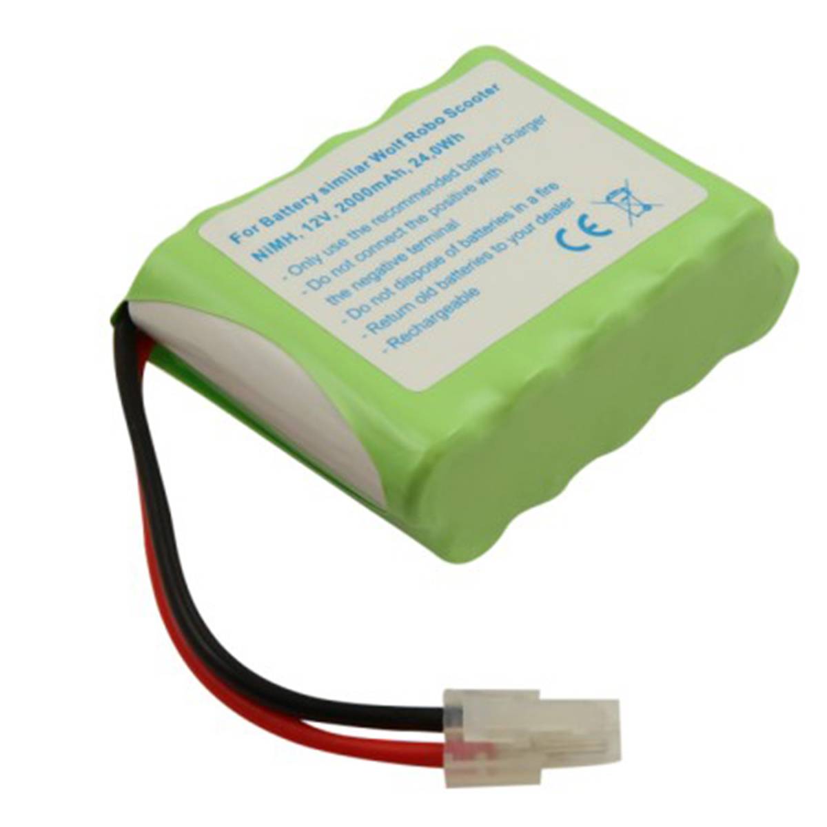 Batterie pour Robot Tondeuse WOLF-Garten Robo Scooter 500 / 600 NiMH 12V 2000mAh-1