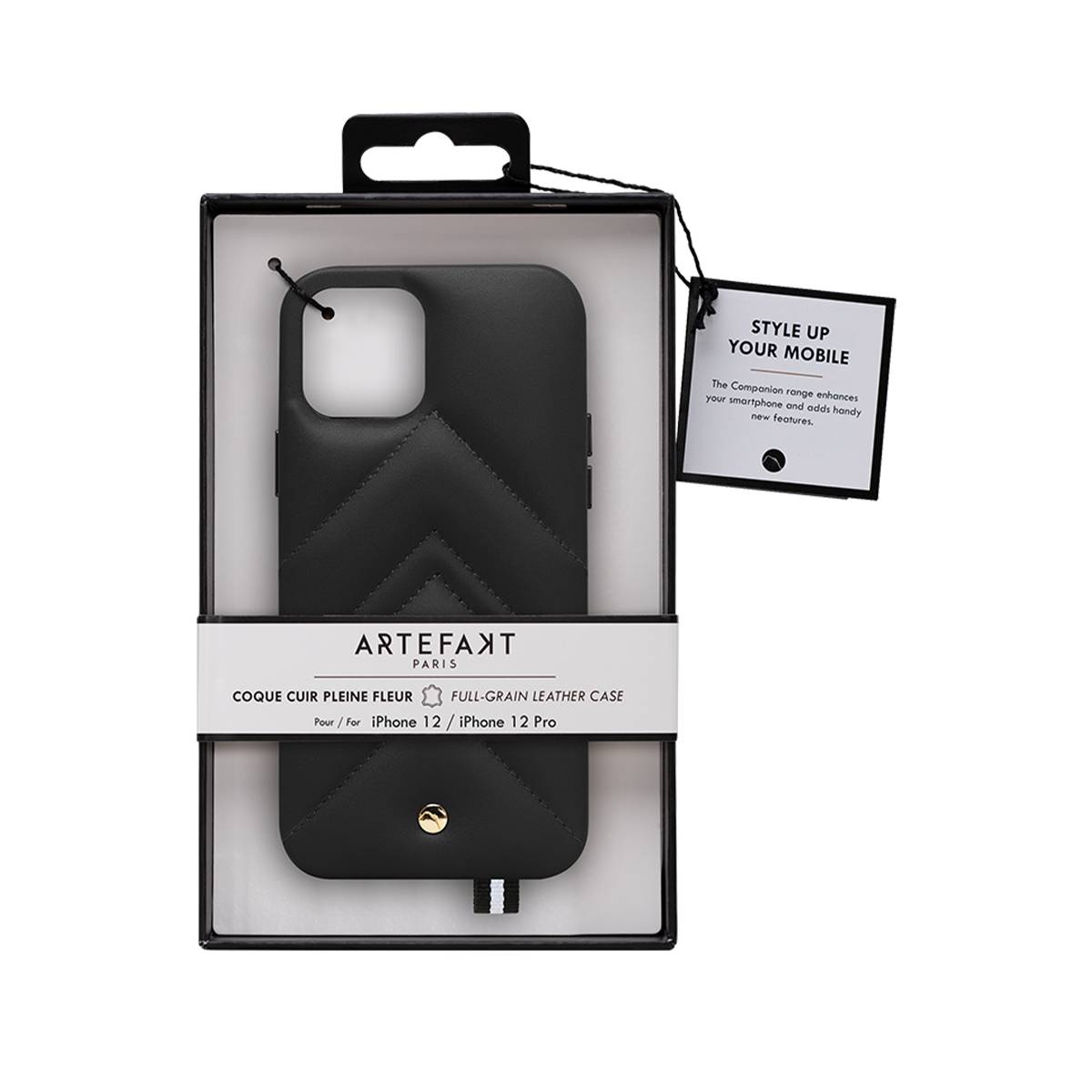 Coque pour iPhone 12 / 12 Pro en Cuir Louvre-4