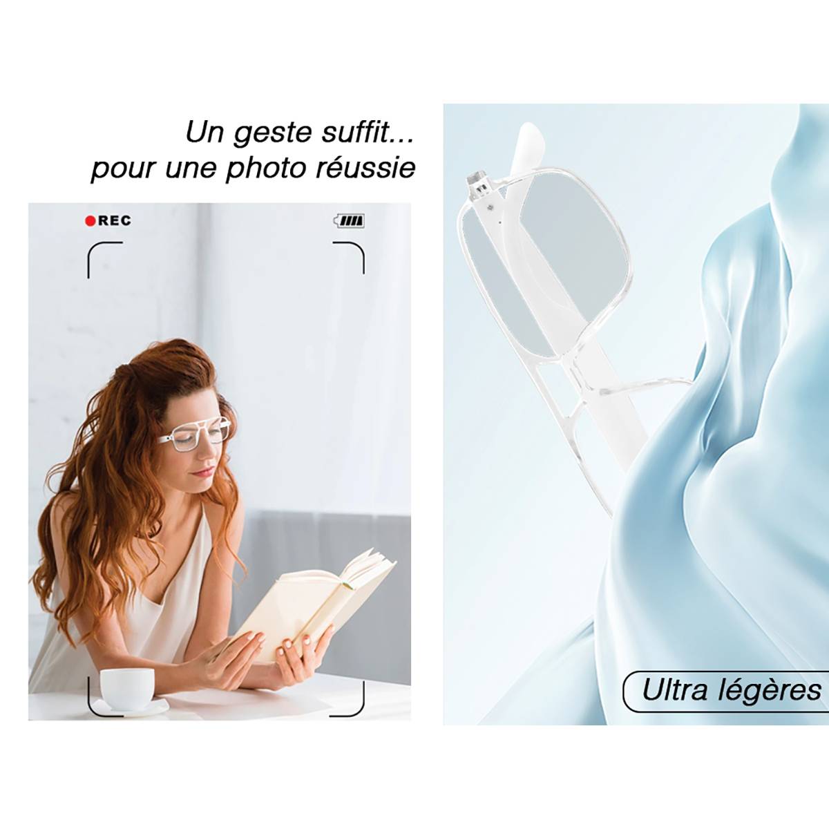 Lunettes Connectées Bluetooth Modèle Sharp avec Audio Intégré Ultra Léger-2