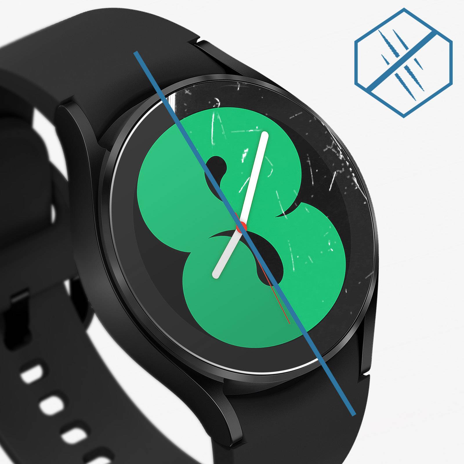 Film Samsung Galaxy Watch 4 40mm Verre Trempé 9H Anti-traces-3