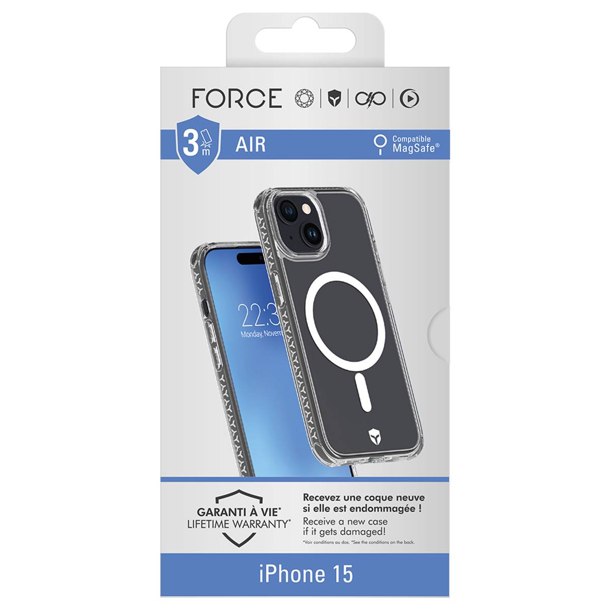 Coque Renforcée AIR Compatible MagSafe pour iPhone 15-4
