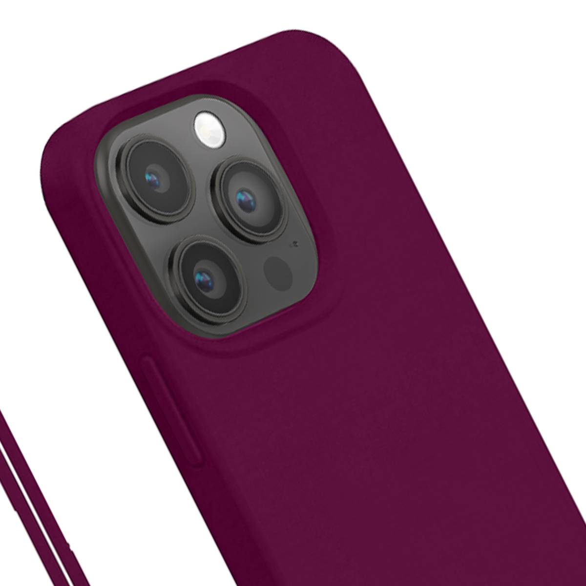 Coque pour iPhone 14 Pro Max en Silicone avec dragonne assortie-2