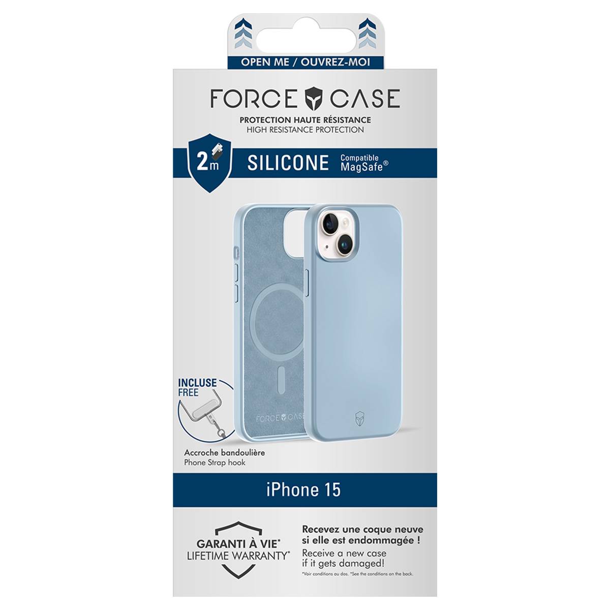 Coque Renforcée Silicone Compatible MagSafe pour iPhone 15-4
