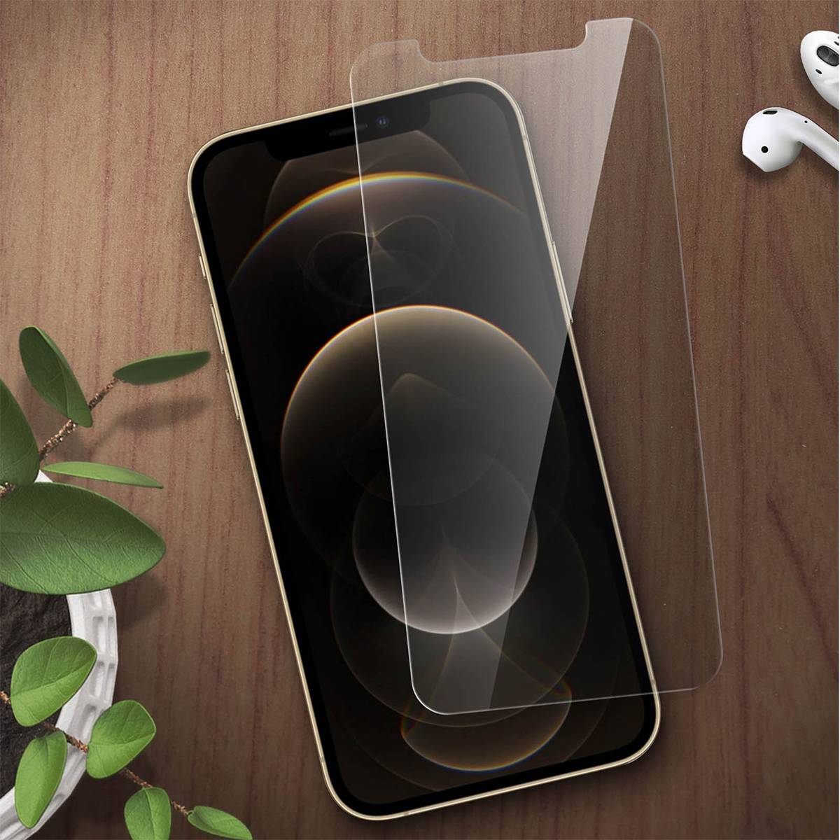 Protège écran pour Apple iPhone 12 Pro Max Plat en Verre trempé Anti-rayures-3