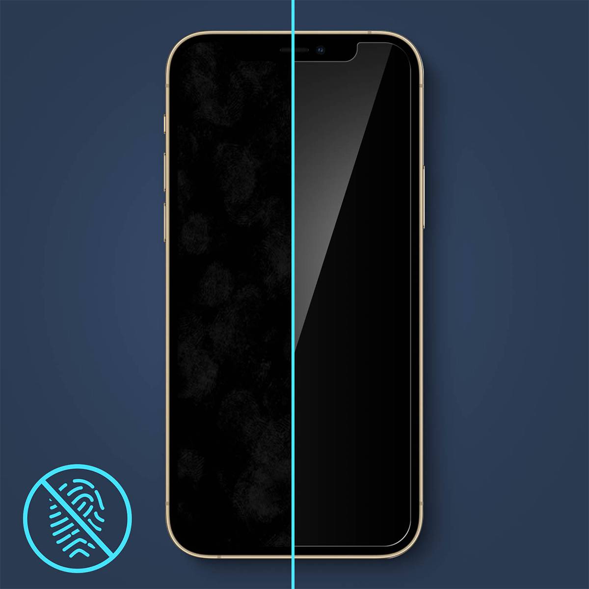 Protège écran pour Apple iPhone 12 Pro Max Plat en Verre trempé Anti-rayures-4