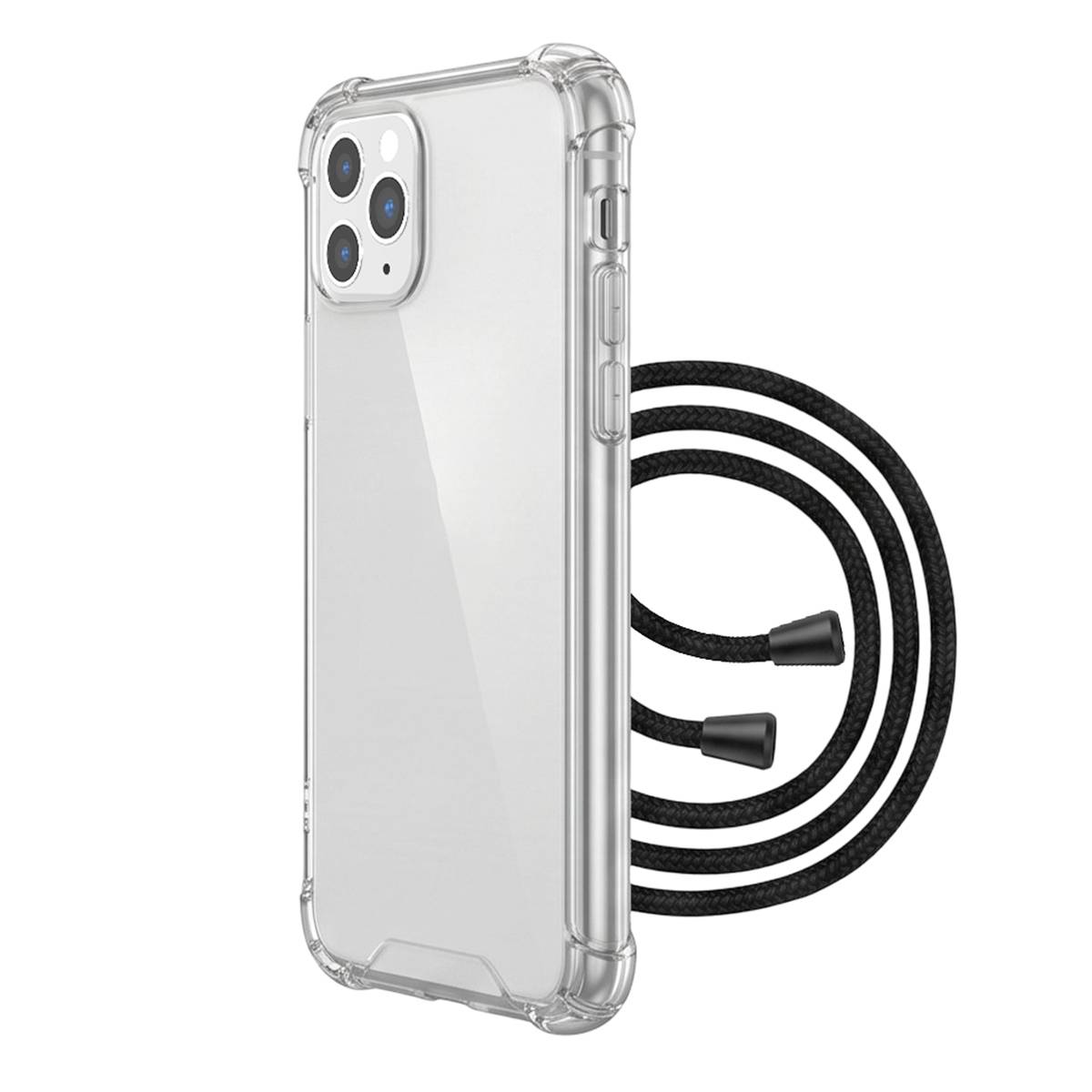 Coque pour iPhone 11 Pro Max Rigide à bandoulière amovible-0