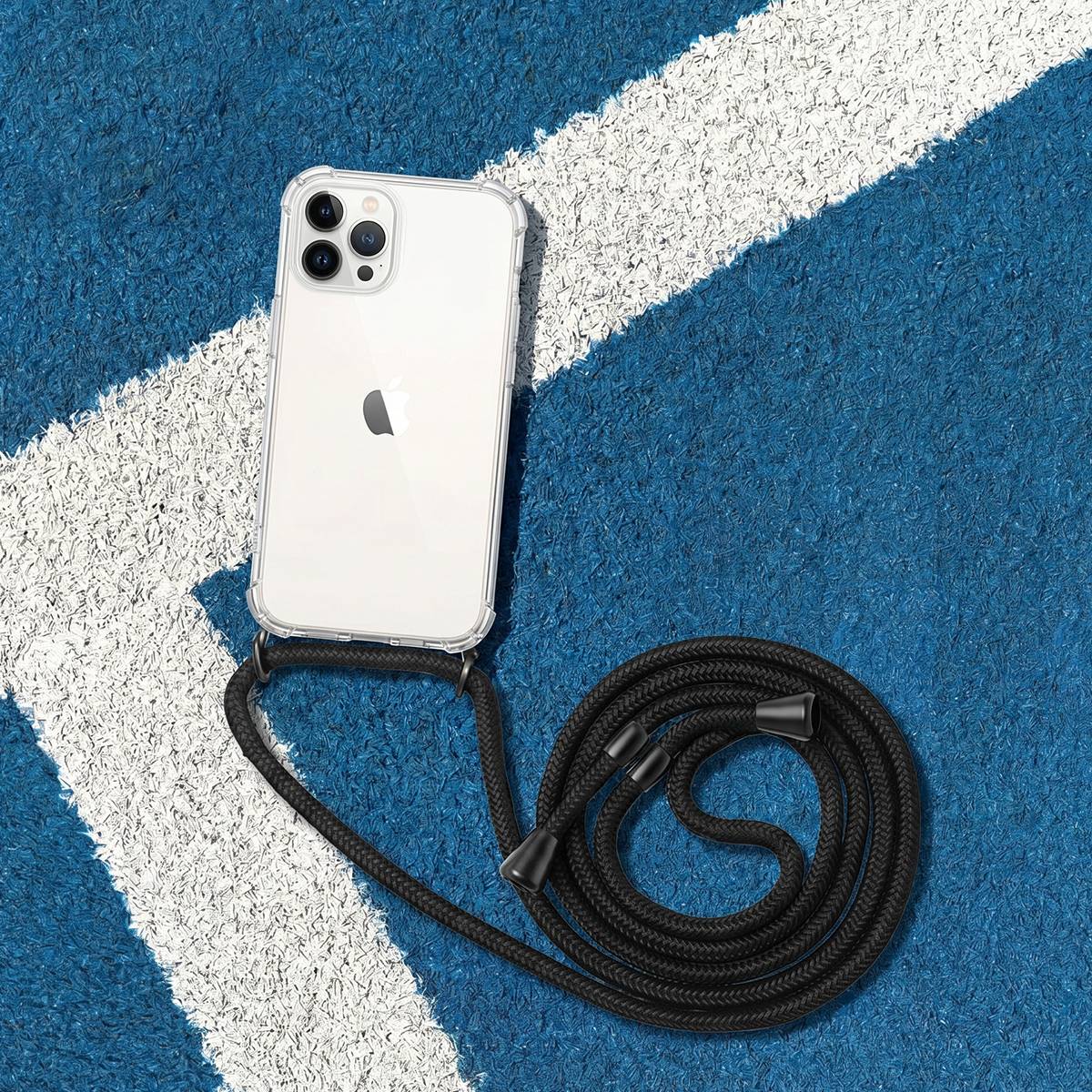 Coque pour iPhone 11 Pro Max Rigide à bandoulière amovible-3