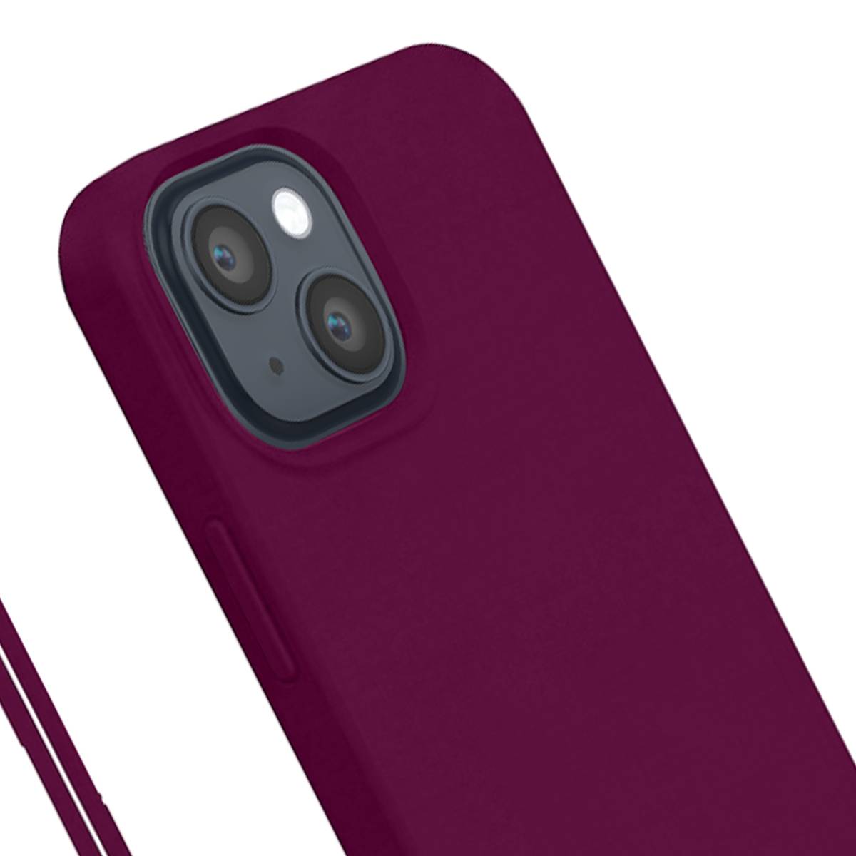 Coque pour iPhone 14 en Silicone avec dragonne assortie-2