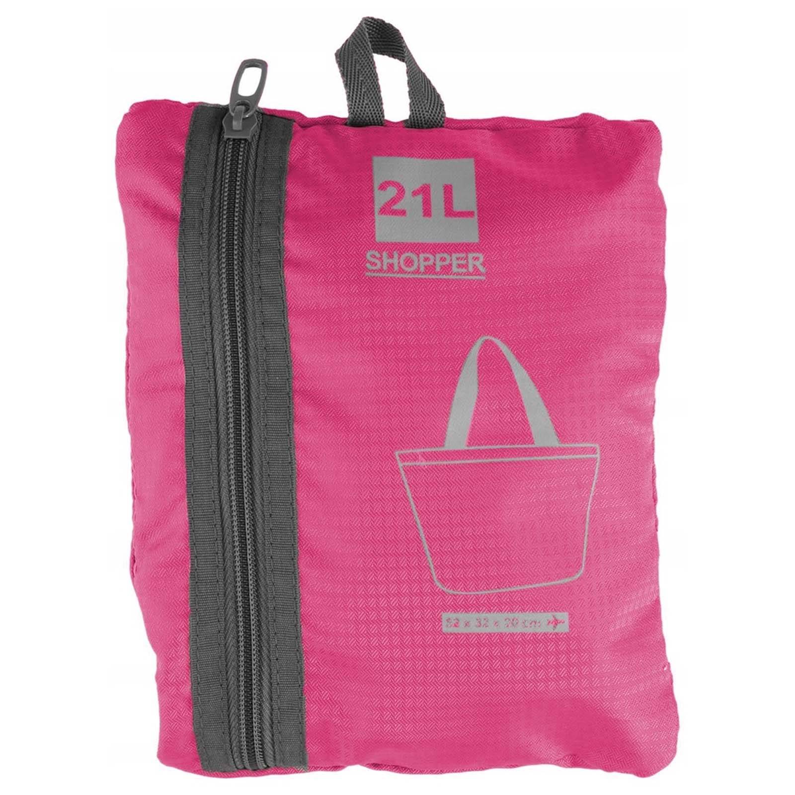 Sac de Courses Pliable Capacité 21L à Fermeture Zippée Compact-0