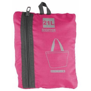 Sac de Courses Pliable Capacité 21L à Fermeture Zippée Compact