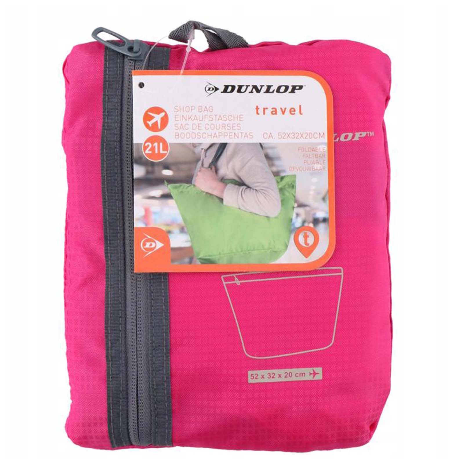 Sac de Courses Pliable Capacité 21L à Fermeture Zippée Compact-1