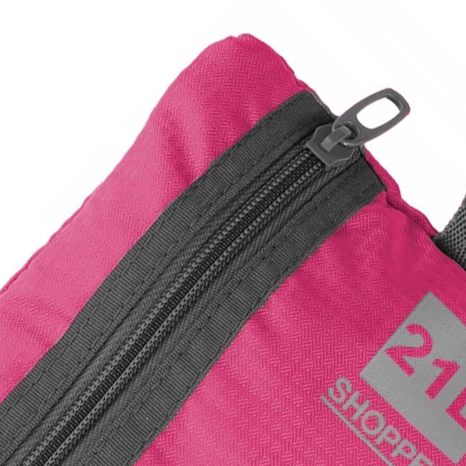 Sac de Courses Pliable Capacité 21L à Fermeture Zippée Compact-2