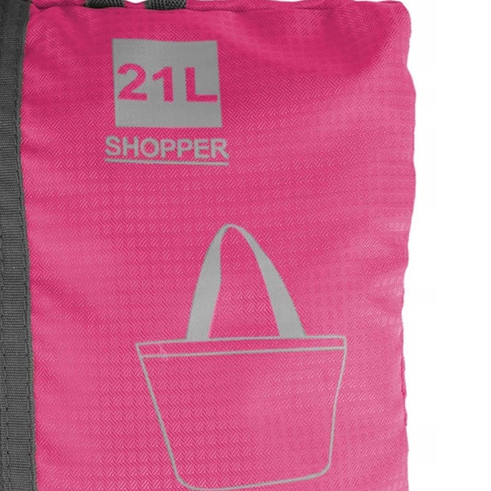 Sac de Courses Pliable Capacité 21L à Fermeture Zippée Compact-3
