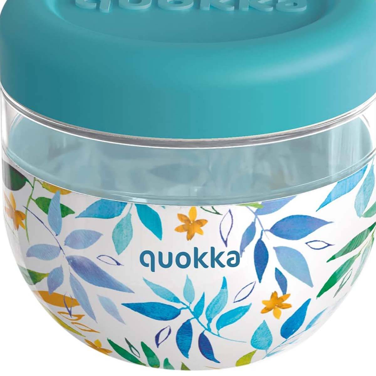 Récipient Alimentaire avec Motif Feuilles d’Aquarelle 500ml avec Couvercle-3
