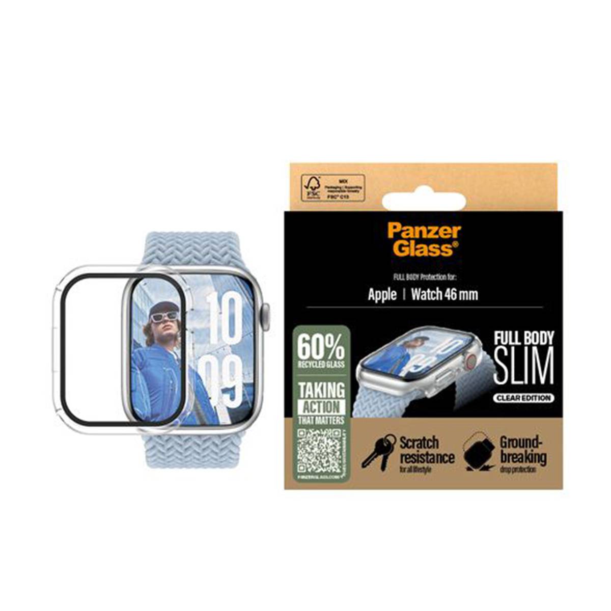 Protection d'Écran pour Apple Watch Series 10 46mm Snappie Slim-2
