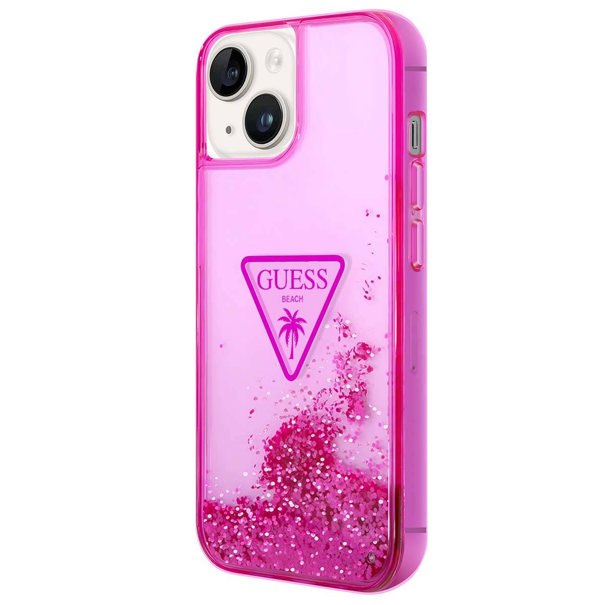 Coque pour Apple iPhone 14 Glitter Palm à paillettes-0