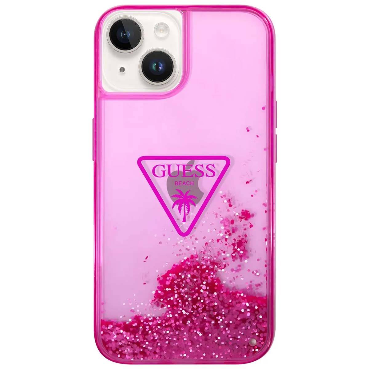 Coque pour Apple iPhone 14 Glitter Palm à paillettes-1
