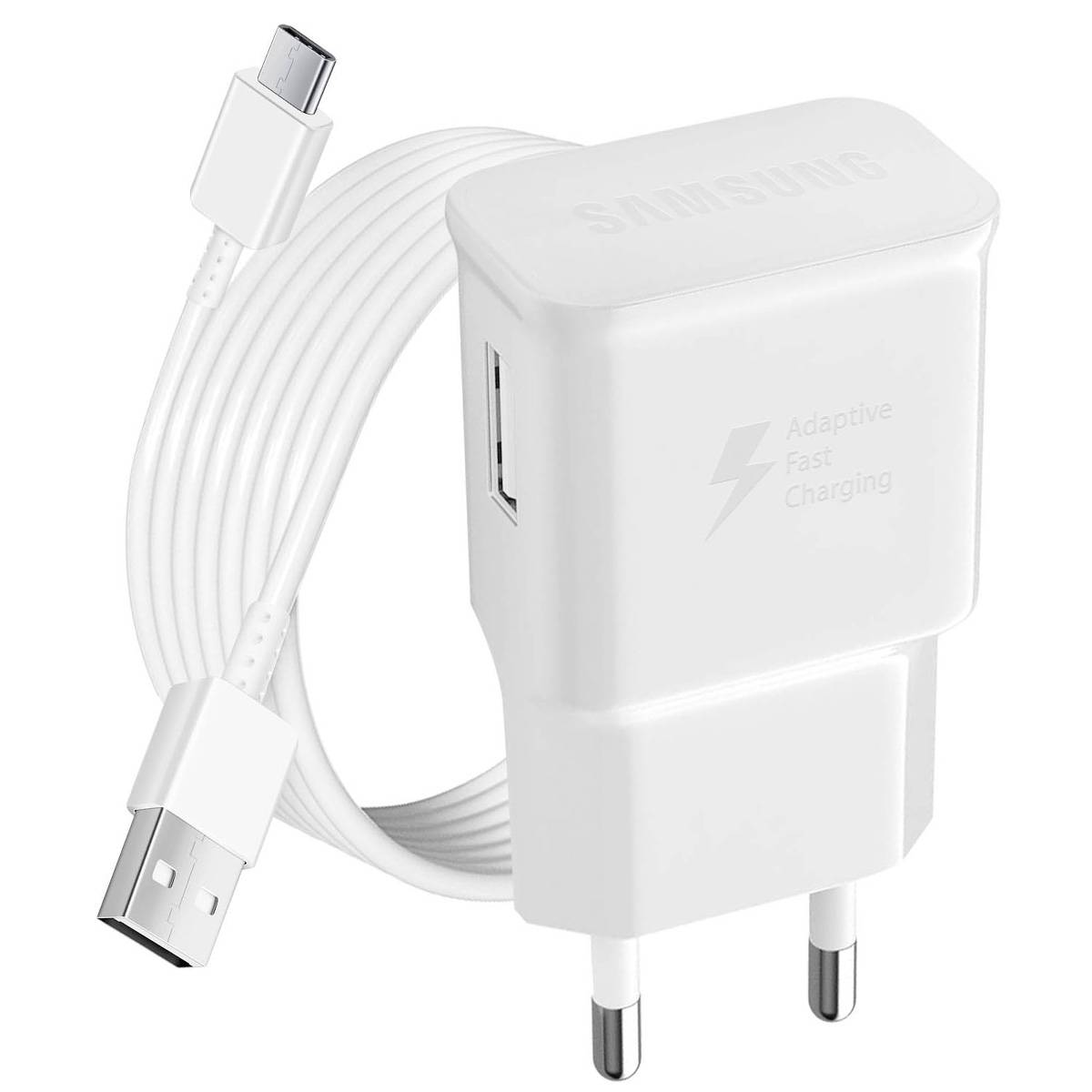 Pack Chargeur Secteur Samsung 15W USB-A avec câble USB-C vers USB-A 1m-0