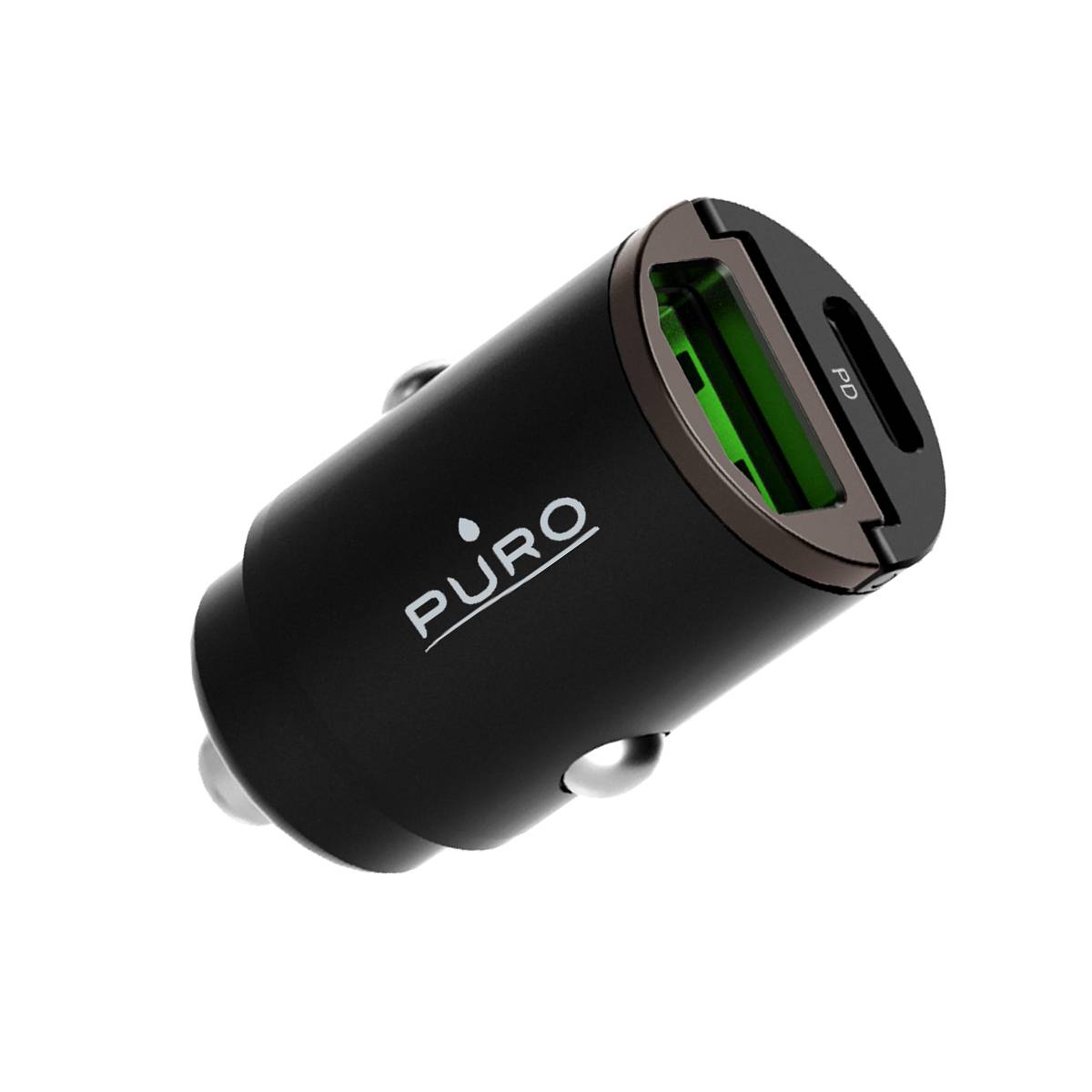 Double Chargeur voiture USB A+C PD 30W Power Delivery Mini-0