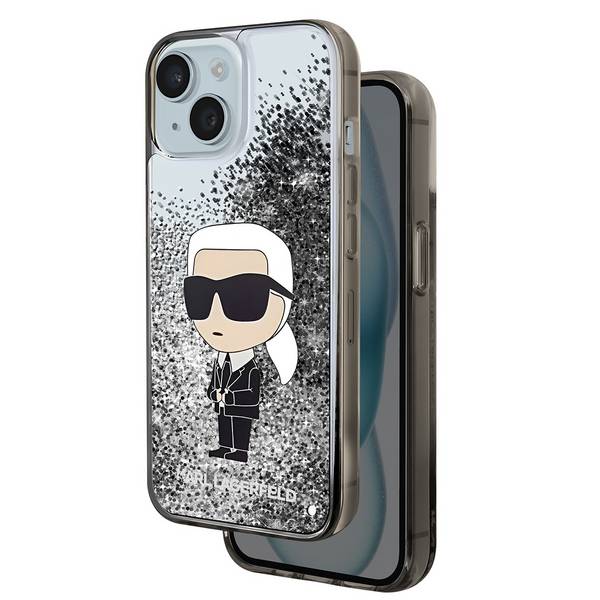 Coque pour Apple iPhone 15 Plus Glitter Ikonik Paillettes flottantes
