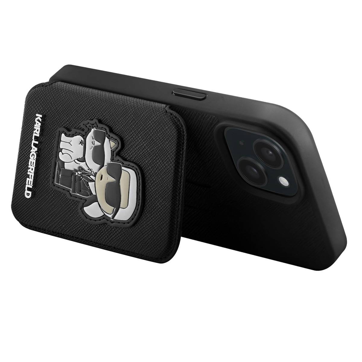 Coque pour Apple iPhone 15 Plus Saffiano avec porte-cartes-1