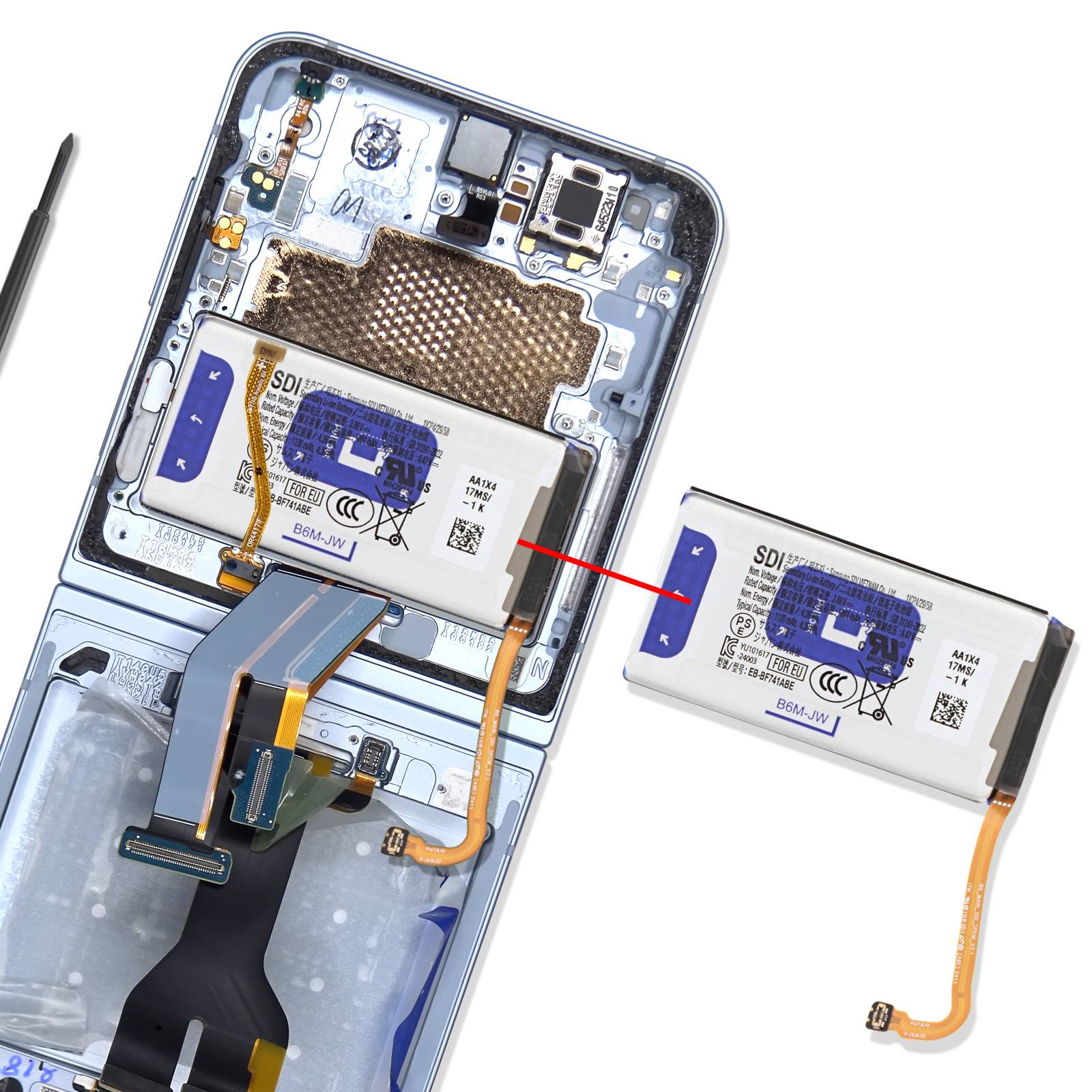 Batterie Principale pour Samsung Galaxy Z Flip 6 4000mAh EB-BF741ABE-2
