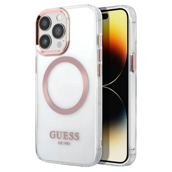 Coque Magsafe pour Apple iPhone 13 Pro TPU Gold Outline