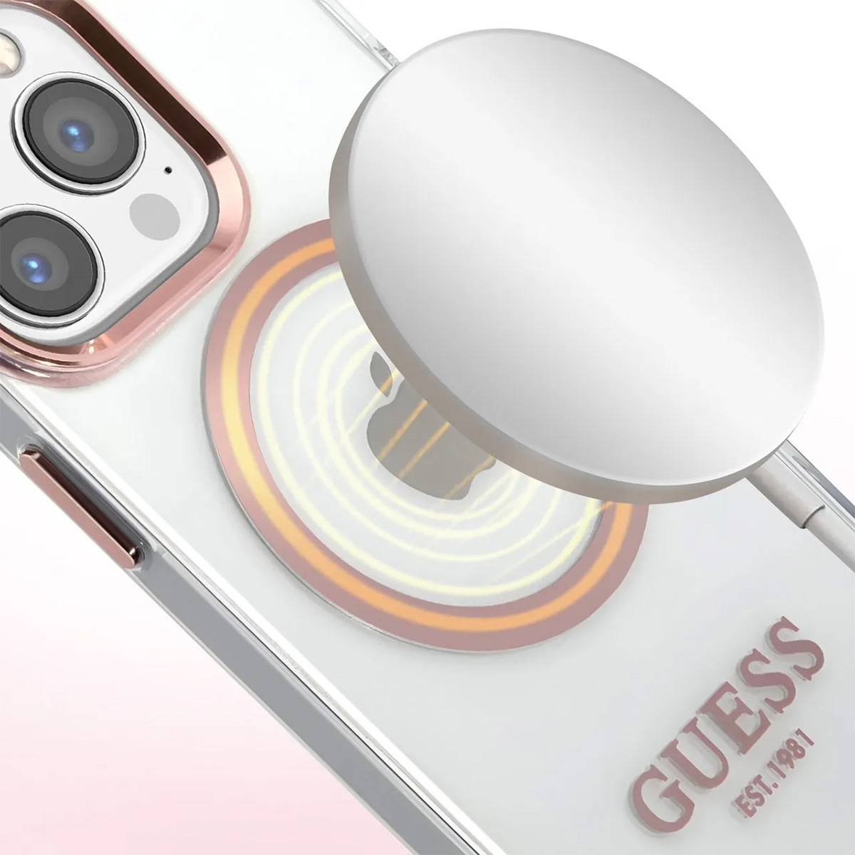 Coque Magsafe pour Apple iPhone 13 Pro TPU Gold Outline-2