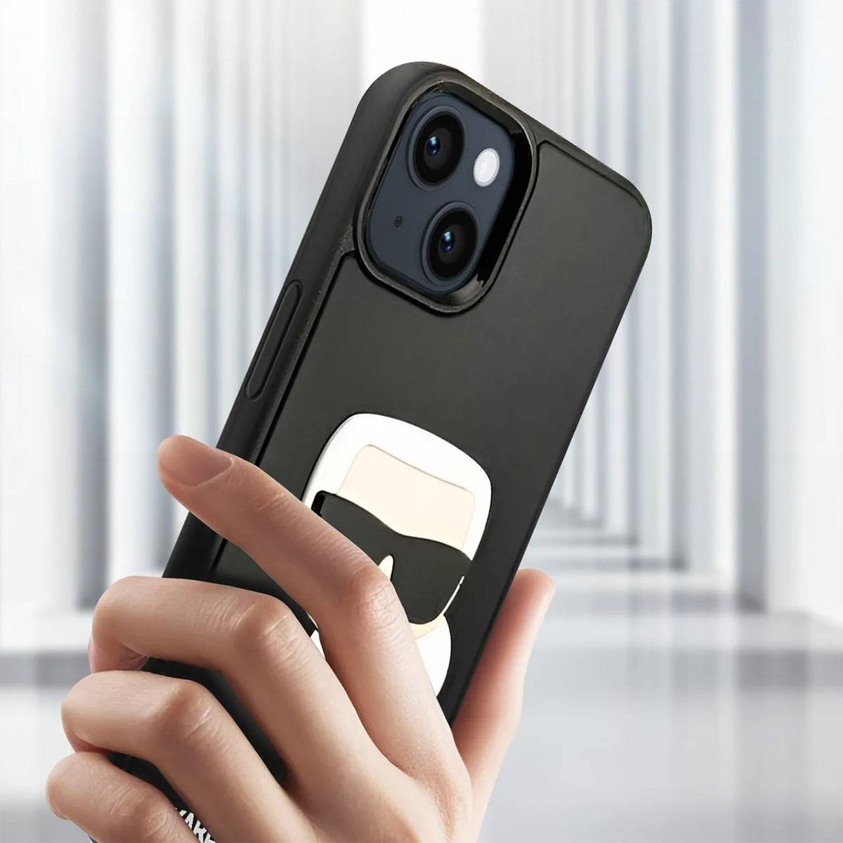 Coque pour Apple iPhone 14 3D Rubber Karl's Head-3