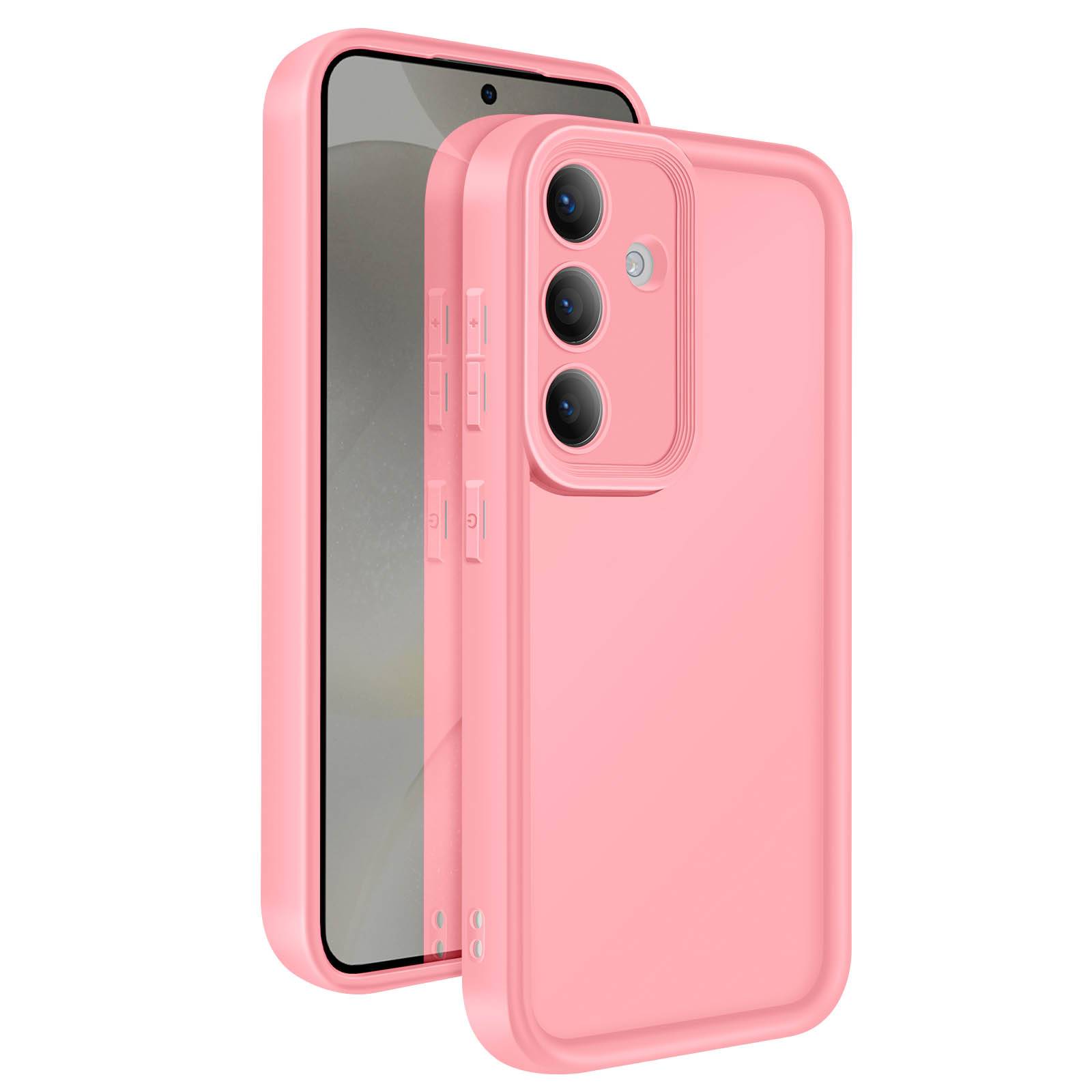 Coque pour Samsung Galaxy S24 Silicone Soft Touch Bordures Surélevées-4